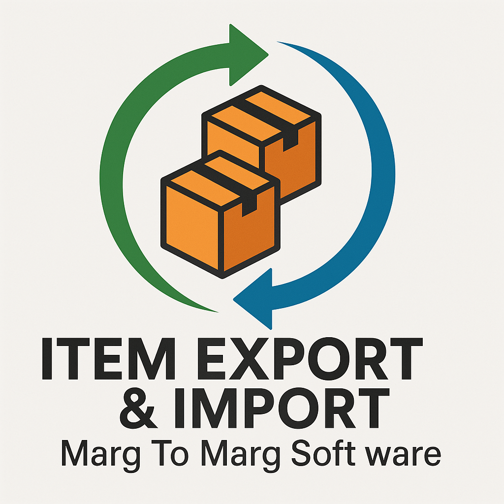 Item Export & Import Marg To Marg Soft ware