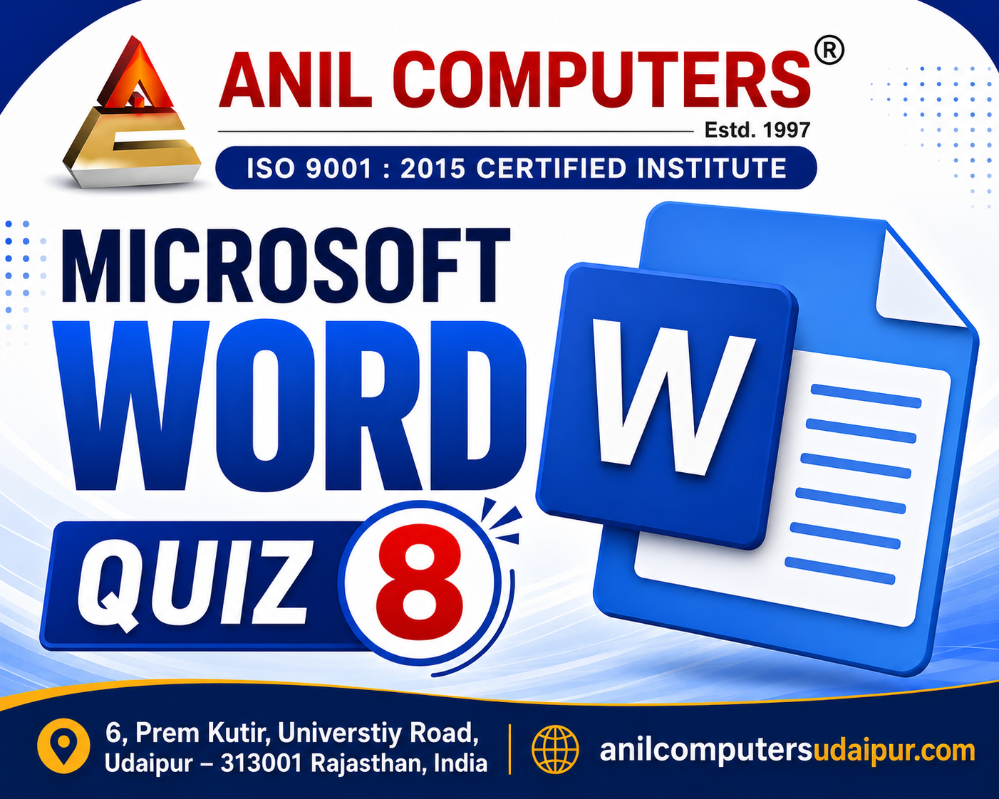 New Syllabus Microsoft Word Quiz 8
