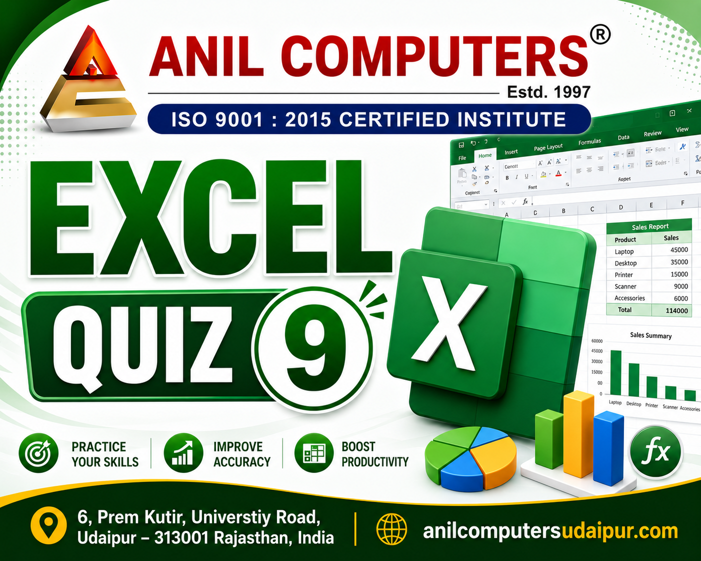 New Syllabus Excel Quiz 9