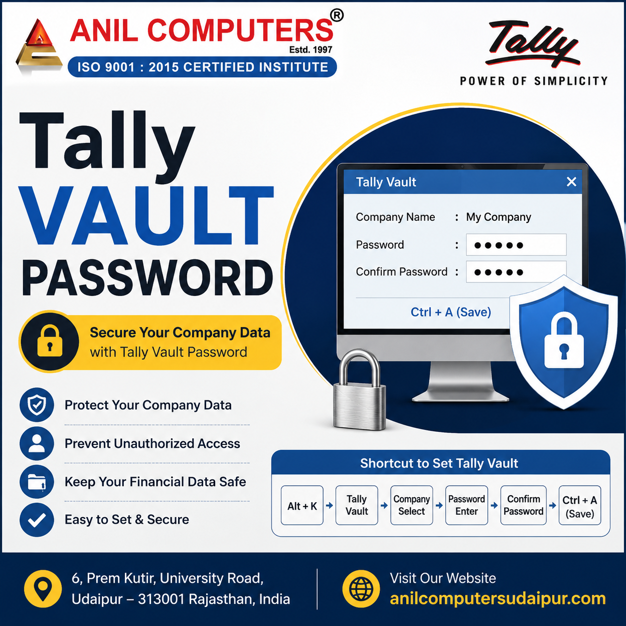 Tally Vault Password