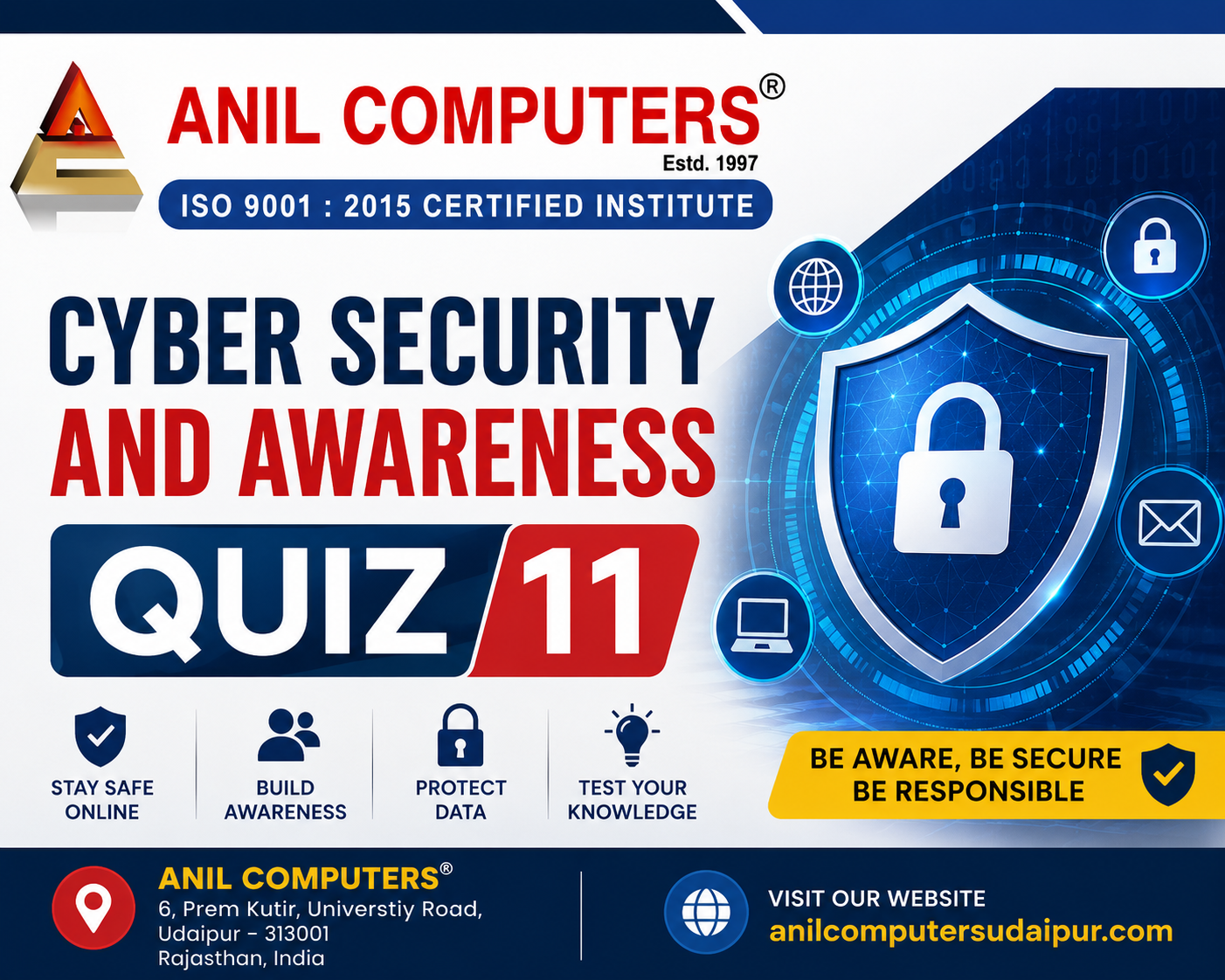 New Syllabus Cyer Sbecurity and Awareness Quiz 11