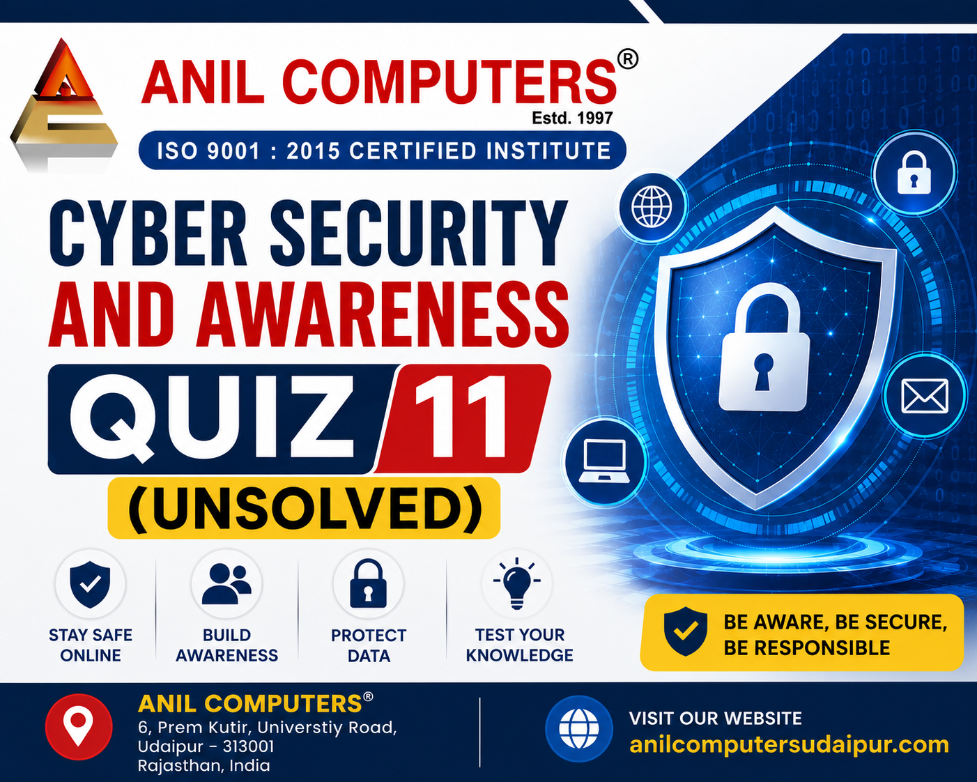 Cyber Security and Awareness Quiz 11 (unsolved)