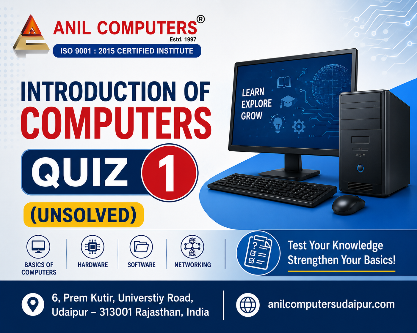 Introduction of Computers quiz 1 (unsolved)
