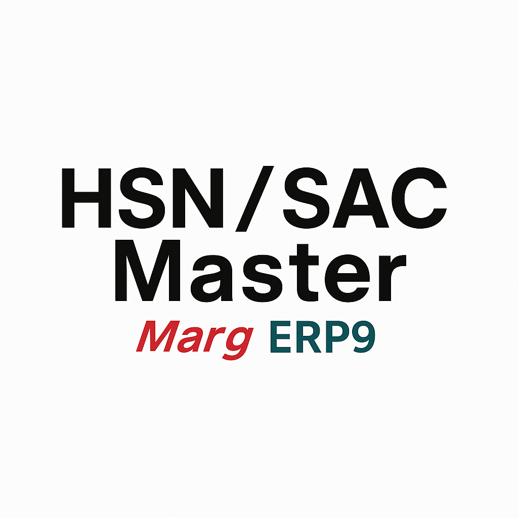 HSN/ SAC Master in Marg ERP9