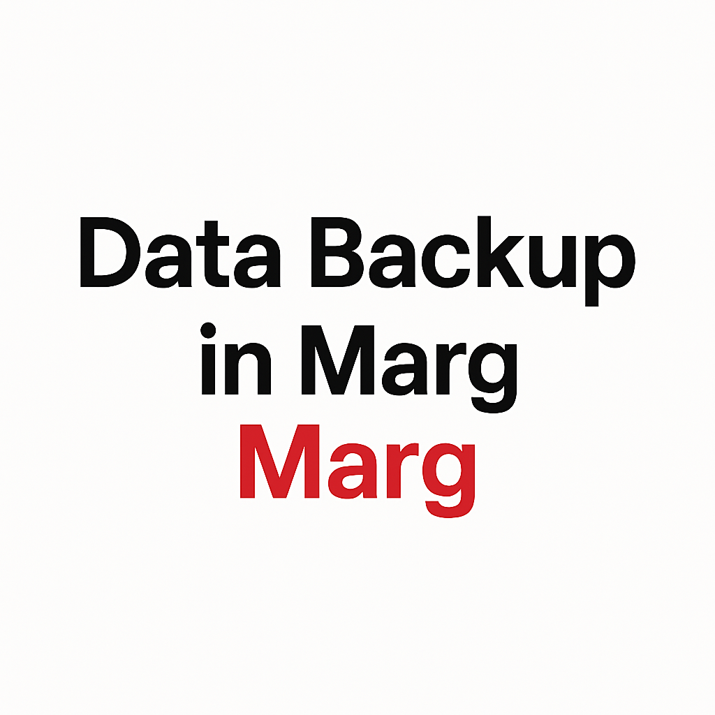 Data Backup in Marg ERP9