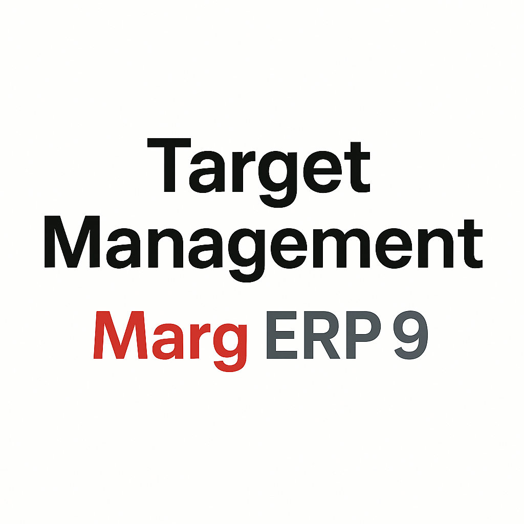 Target Management in marg ERP9