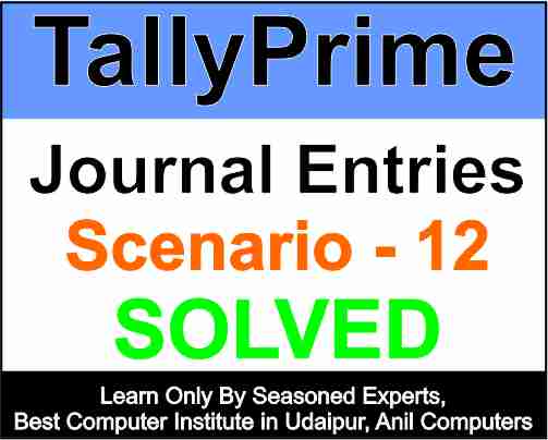 Journal Entries Scenario 12 Solved