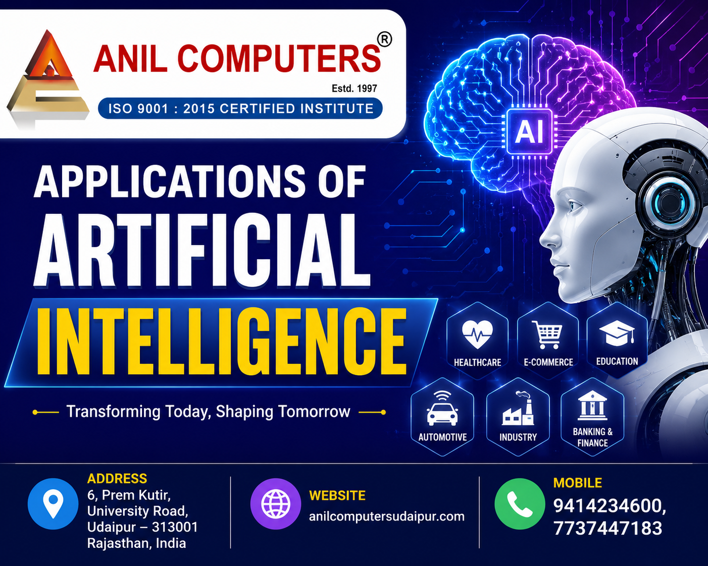 Applications of Artificial Intelligence (RSCIT AI)