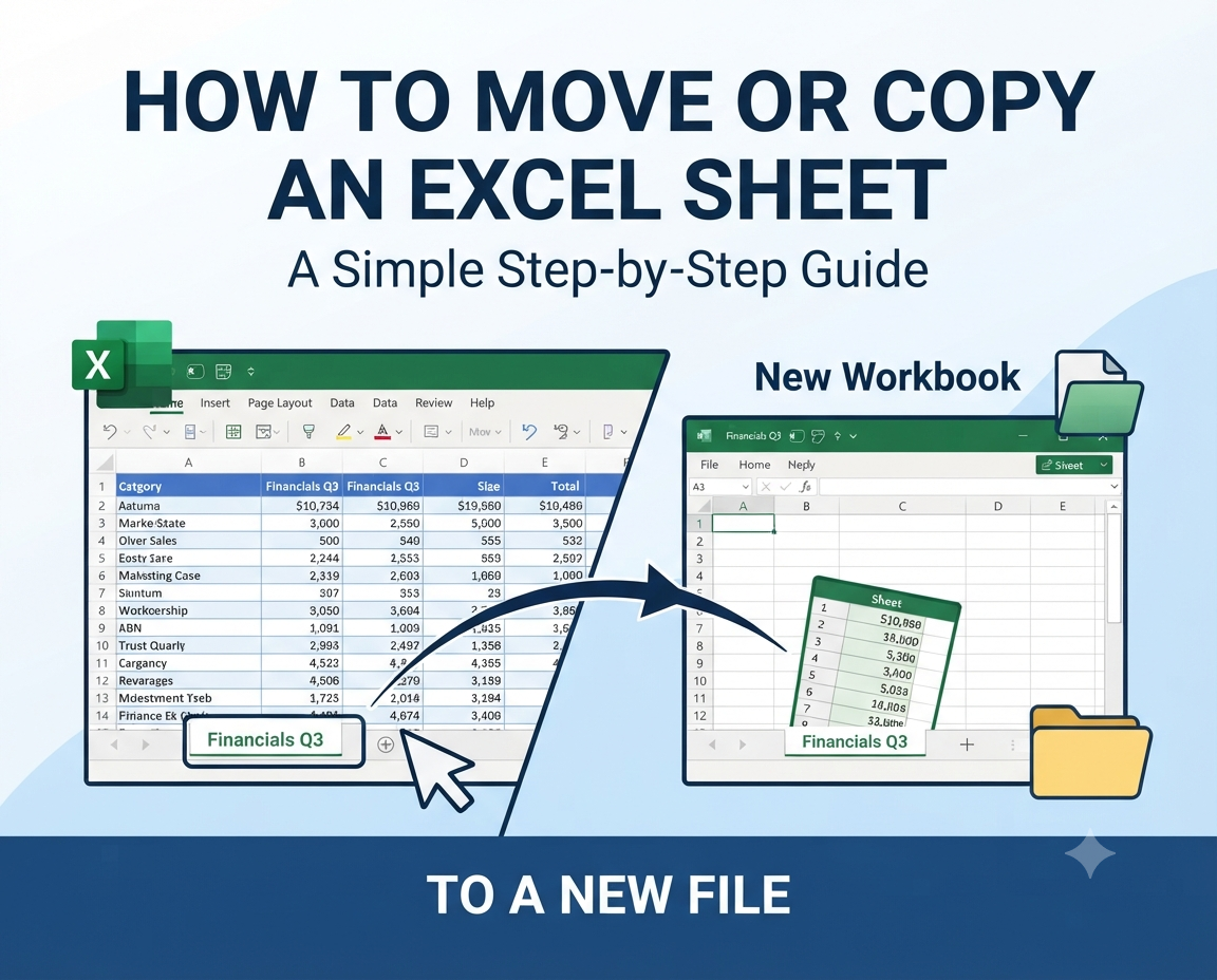 How to Move or Copy a Particular Excel Sheet to a New File