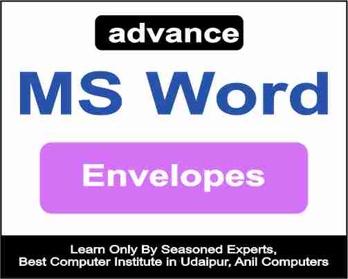 Advance word envelopes