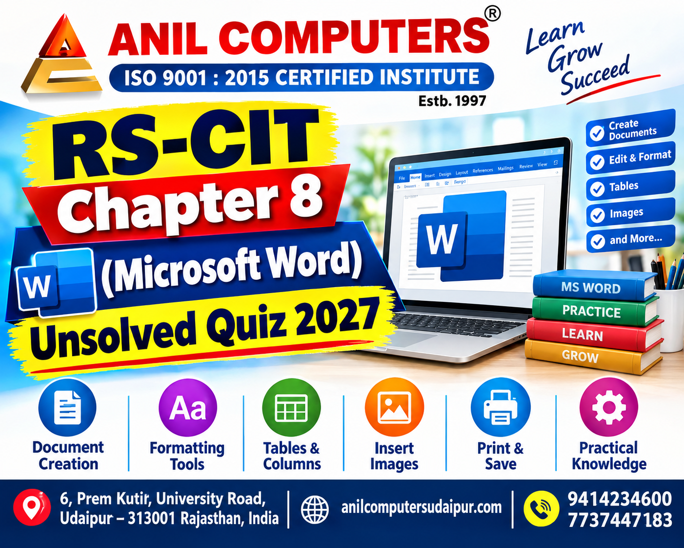 RS-CIT Chapter 8 - (Microsoft Word) Unsolved Quiz 2027