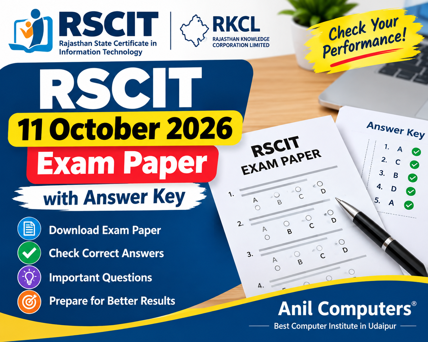 RSCIT 11 October 2026 Exam Paper