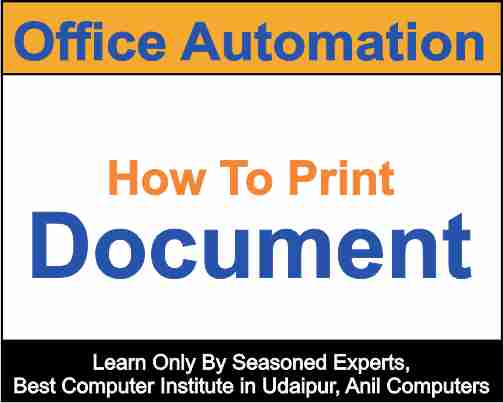 How To Print Document