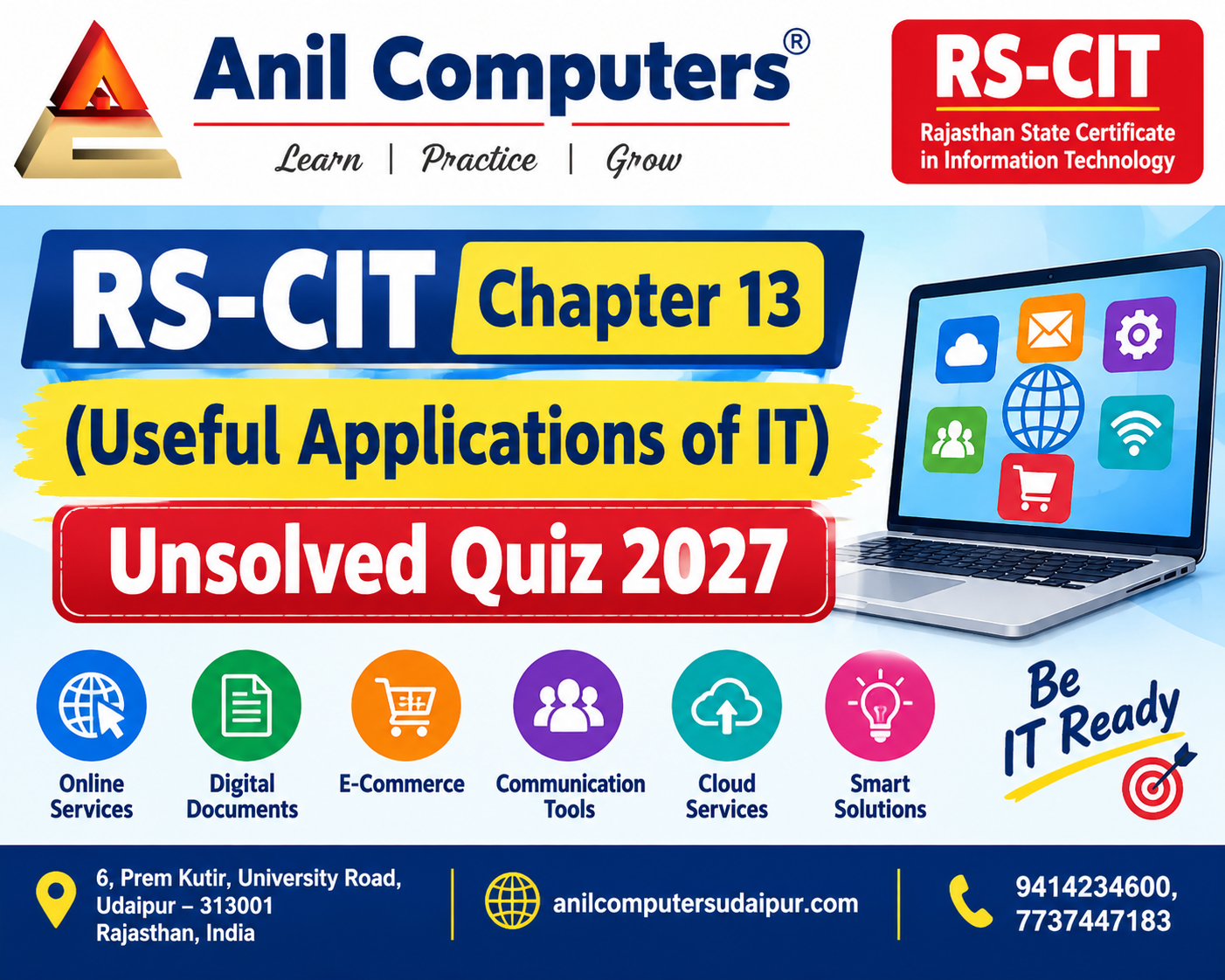 RS-CIT Chapter 13 - (Useful Applications of IT) Unsolved Quiz 2027