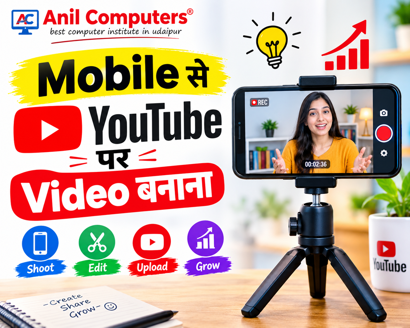 Mobile से YouTube पर Video बनाना