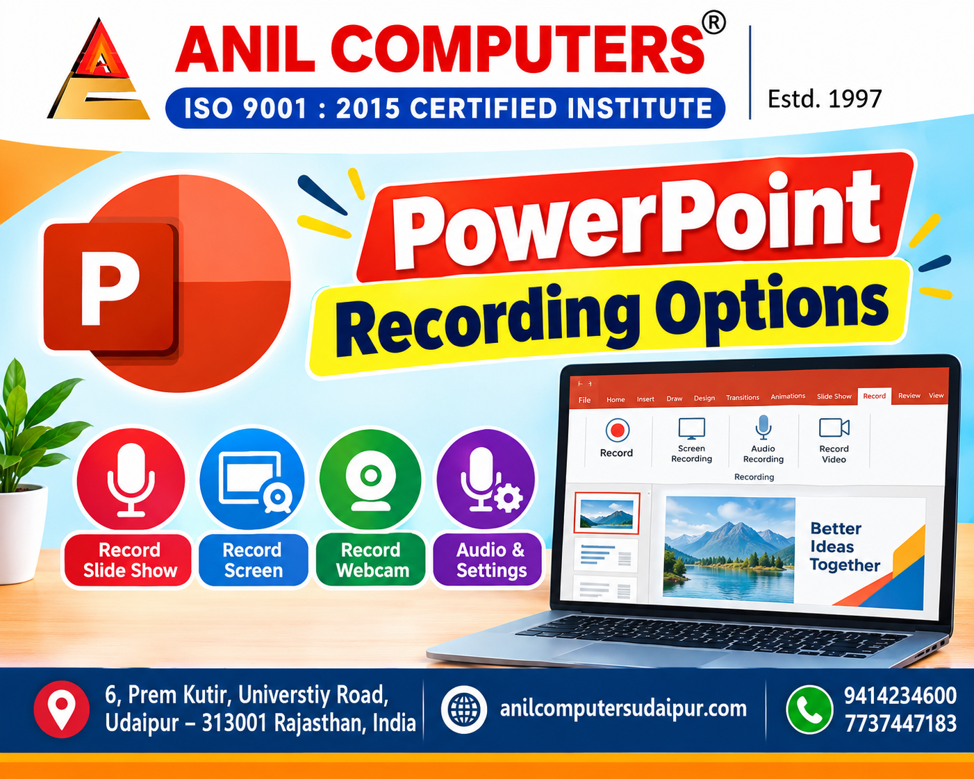 PowerPoint Recording Options