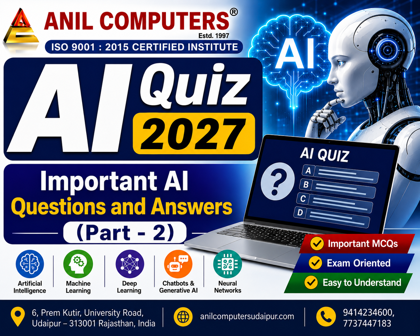 AI Quiz 2027 – Important AI Questions and Answers (Part - 2 )