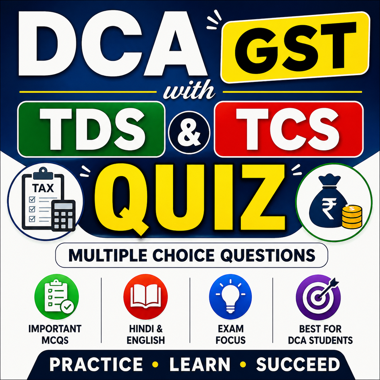 DCA GST with TDS & TCS Quiz