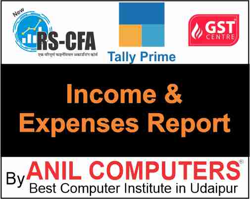 Income and Expenses Report in Tally Prime  Quiz