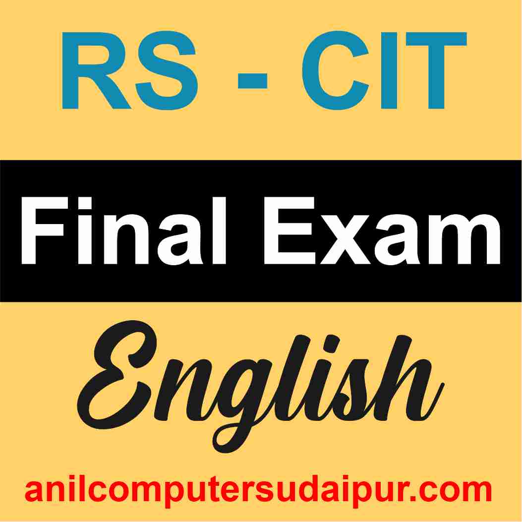 RSCIT Final Exam English Language