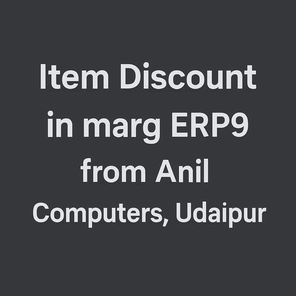 Item Discount In Marg ERP9