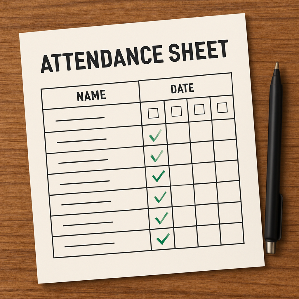 Attendance Sheet