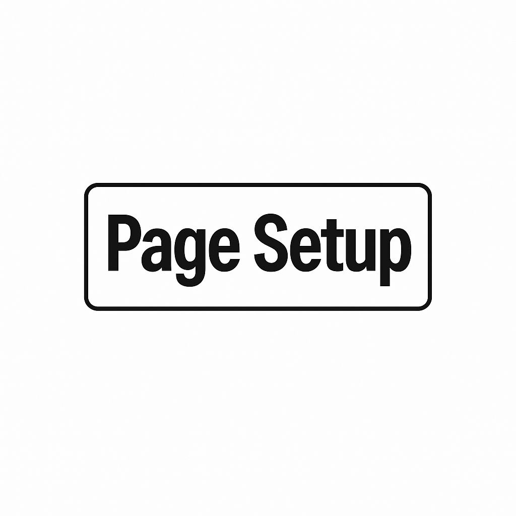 Page Setup