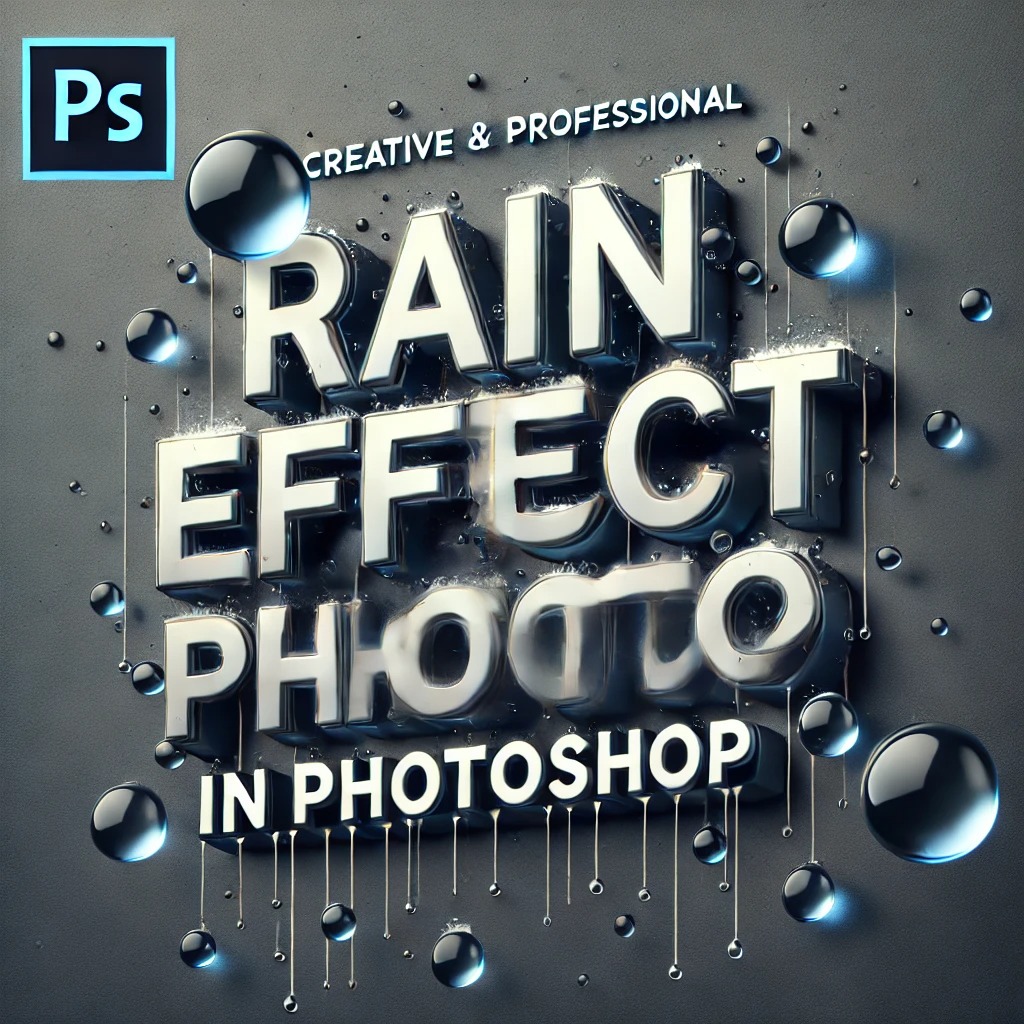 Rain Effect to Photo in Photoshop