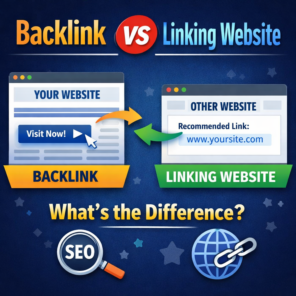Difference Backlink and Linking Website
